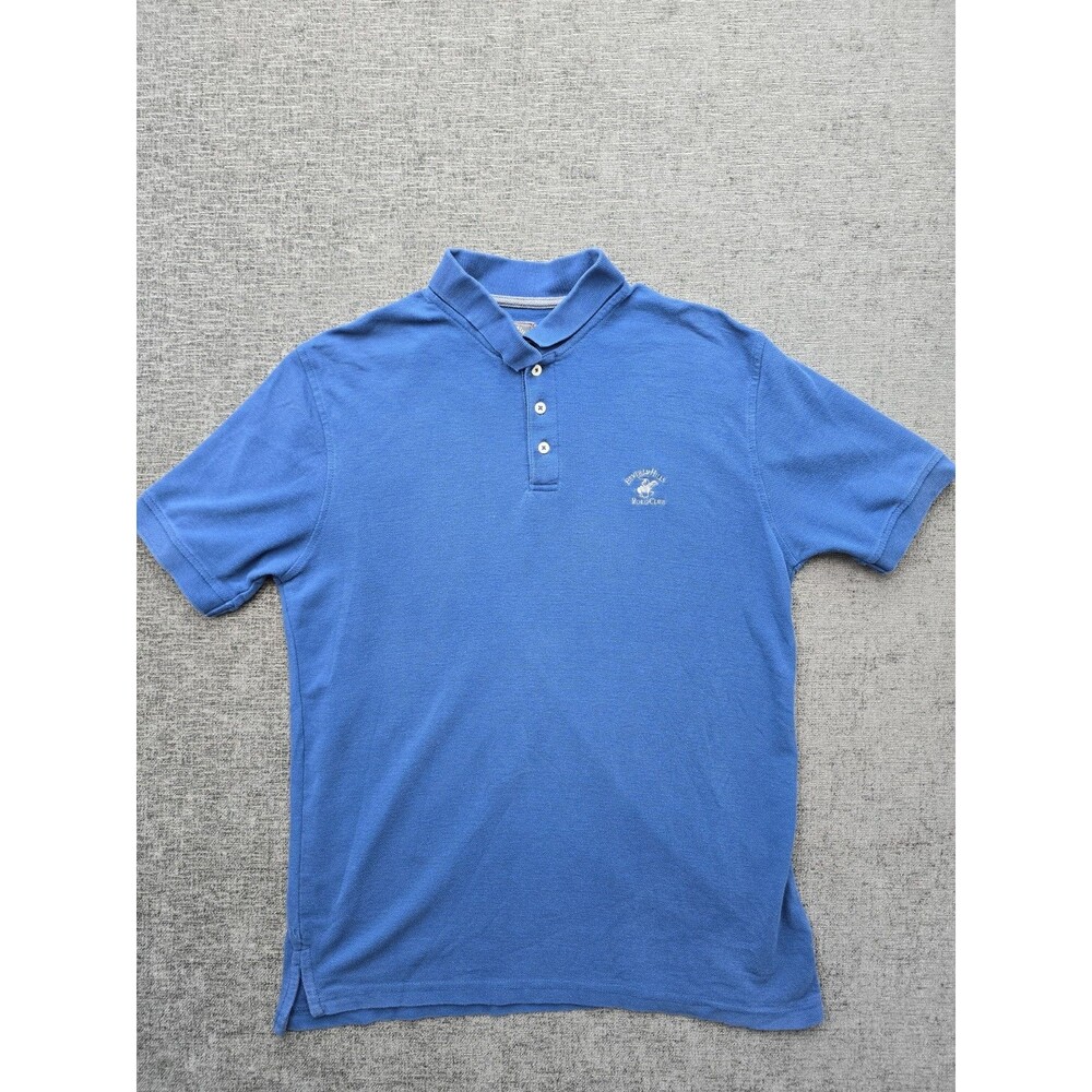 Beverly Hills Polo Club Shirt Mens Large Polo Short Sleeve Embroidered